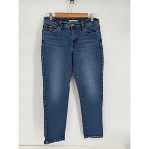 Levis Boyfriend Jeans Womens Sz 29 Medium Wash Relaxed Fit Denim Pants Mid Rise